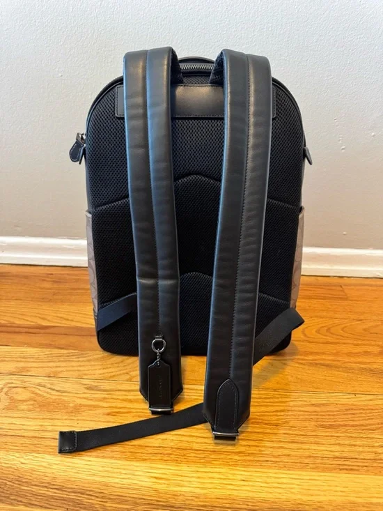 Coach Signature Canvas Graham Backpack - Brown/Khaki - Picture 5 of 9